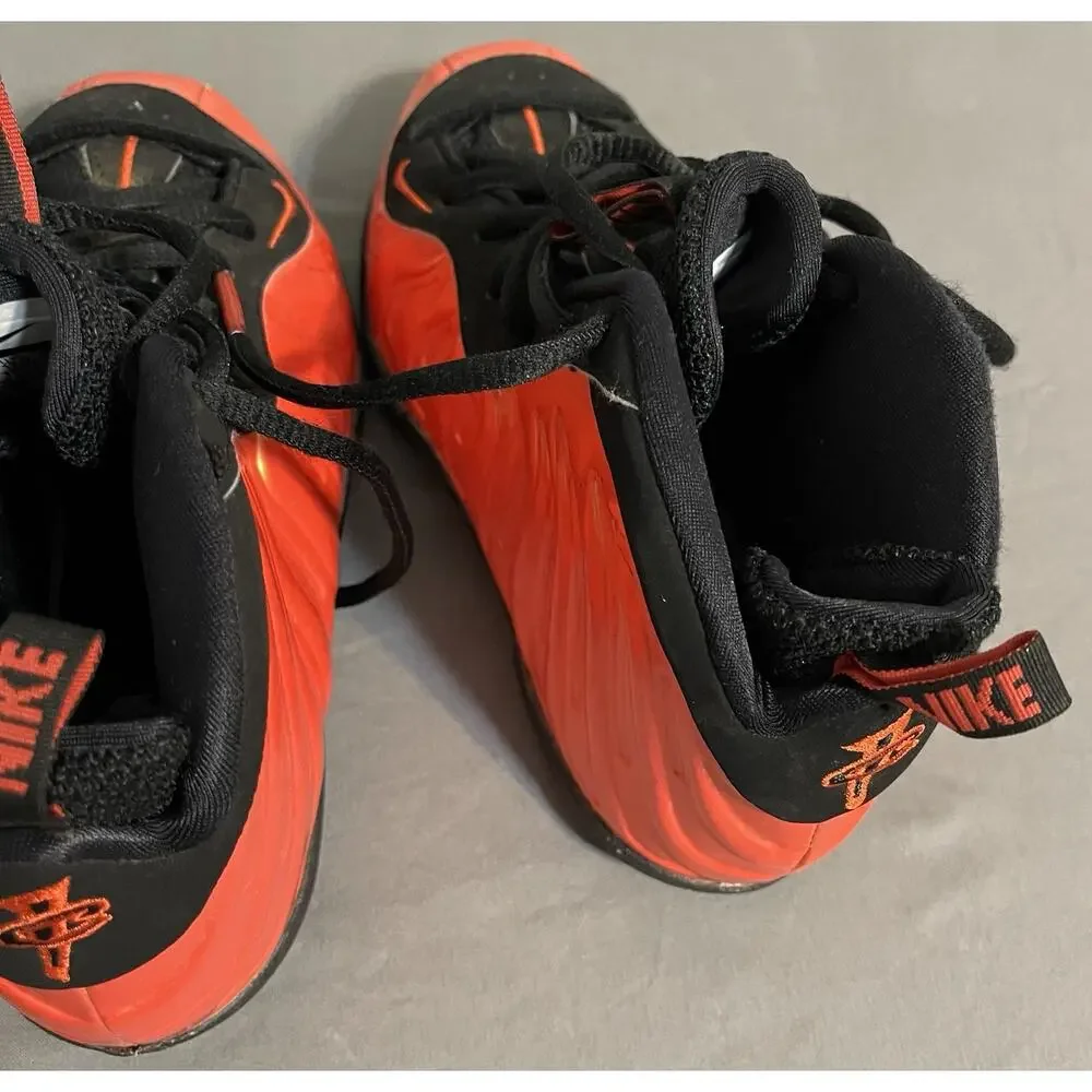 Youth Nike Air Penny Foamposite One 13C Black Orange Great Condition